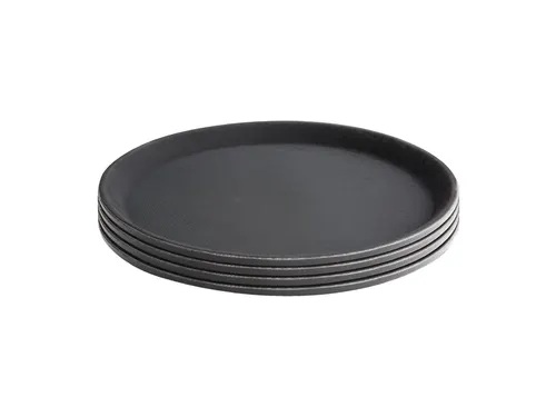 Dienblad Olympia Kristallon antislip 35.6cm PP zwart
