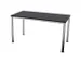 Vergadertafel Hxbxd 74x140x70cm 4-poots Verchroomd Cc-zwart