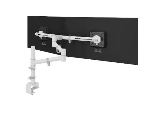 Monitorarm Viewgo Voor 2 Schermen 360° draaibaar Wit