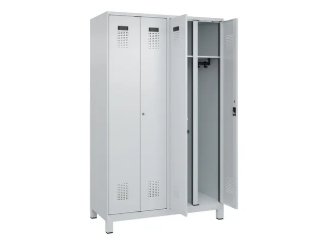 locker voor scheiding van kleding,HxBxD 1950x1200x500mm,4vak