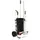 reinigingswagen,1x60l bak,3apparaathouder,HxBxD 1570x650x490mm,2wielen