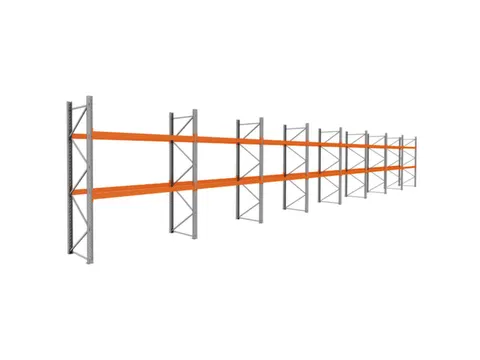 palletstelling,basis+7xaanbouw,HxBxD 3360x22500x1100mm,vakl. 3000kg