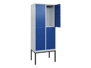 dubbeldekse locker,HxBxD 2120x800x500mm,2x2vak.,vak B 400mm - 2