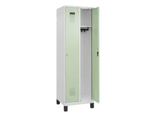 locker,HxBxD 1950x600x500mm,2vak,vak B 300mm,cil.-slot,voeten - 2