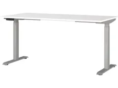 Elektrisch ihv bureau,HxBxD 720-1200x1600x800mm,blad wit