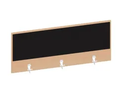 baliepaneel,v. bureau,aanbouw achter,B 1200mm,NE-esdoorn,BN8033-zwart