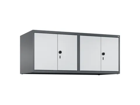 opzetkast,v. locker,4vak.,vak B 300mm,HxBxD 500x1200x500mm,vleugeldeur