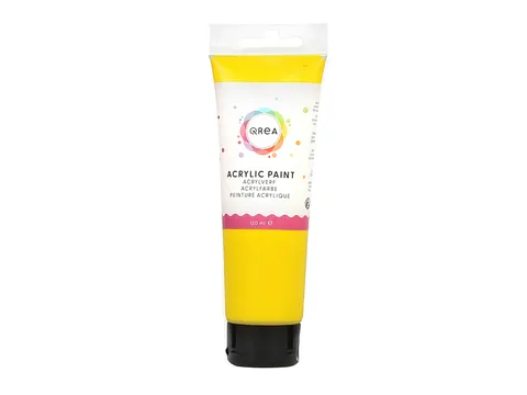 Acrylverf Qrea 120 ml primair geel