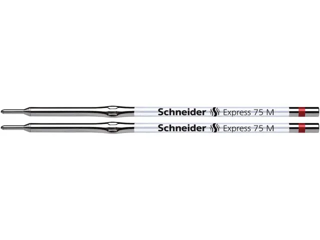 Balpenvulling Schneider Express 75 M 2 stuks op blister rood