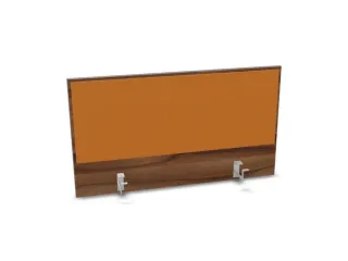 opzetpaneel bureau aanbouw achter NP-tiepolo nut BN3005-geel 1000mm - 1