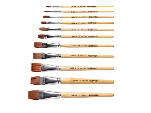 Kwast Qrea synthetisch set à 11 breedtes