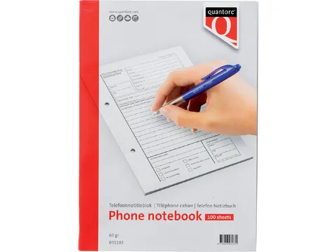 Telefoonnotitieblok Quantore 100vel 60 Gram