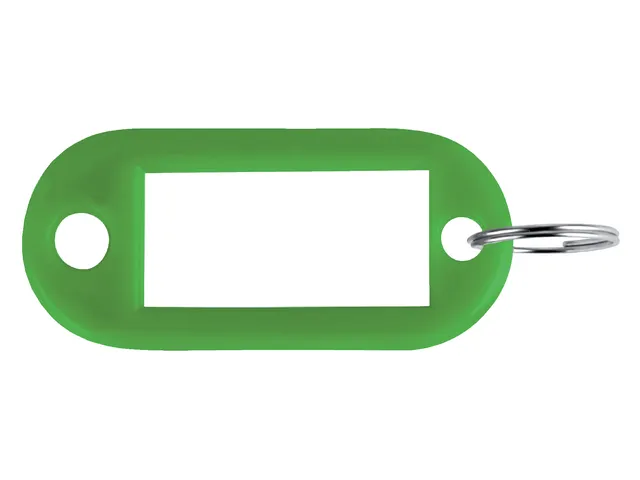 Sleutellabel Pavo kunststof groen 100 stuks