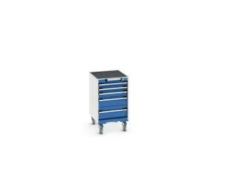 ladekast HxBxD 880x525x650mm 5laden romp RAL7035 front RAL5010 - 7