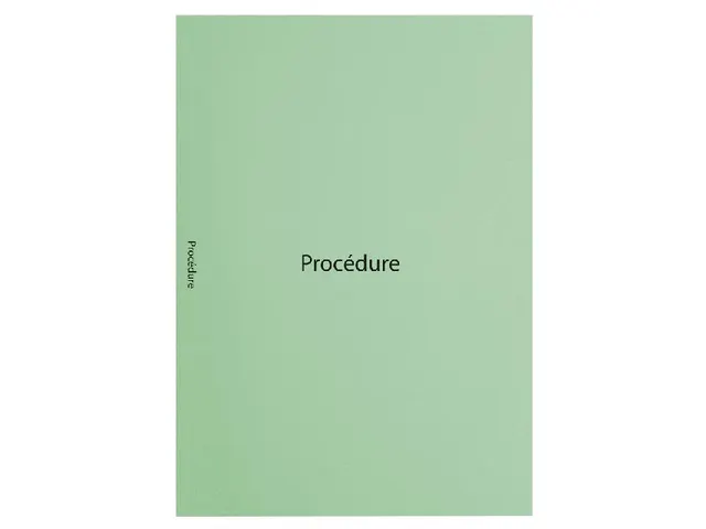 Sous cotes de dossier "procédure" 22x31cm vert clair français