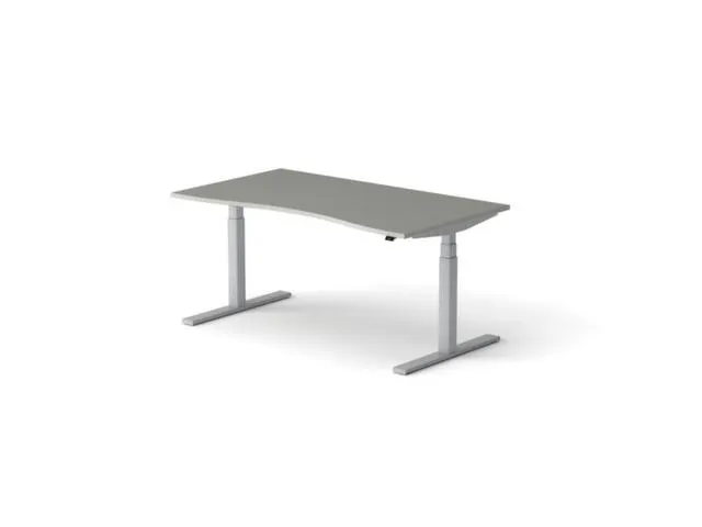 Elektrisch ihv bureau HxBxD 640-1300x1600x900/800mm blad grijs