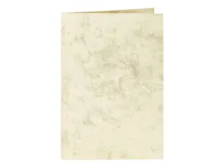 Correspondentiekaart Papicolor dubbel 105x148mm marmer ivoor pak 6 st