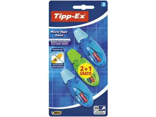 Correctietape Tipp-Ex micro twist 5mmx8m blister 2+1 gratis - 1