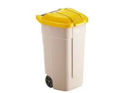Mobiele container 100 Liter Beige Geel