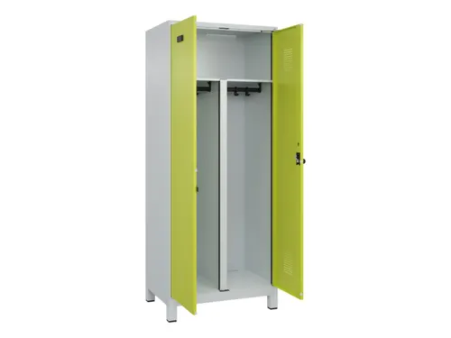 PBM-locker,HxBxD 1950x800x500mm,2vak,vak B 400mm,draaigrendel