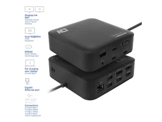 Dockingstation ACT USB-C Dual Monitor met Power Delivery - 3