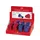 puntenslijper Faber-Castell "Sleeve" Mini enkel rood/blauw