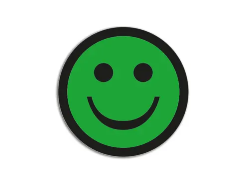 Impressiemagneetfolie Face Groen Ø50mm x 0,85mm