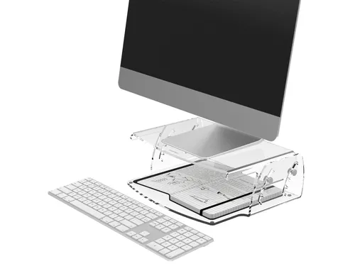 LCD Monitorverhoger HV 550 transparant acryl