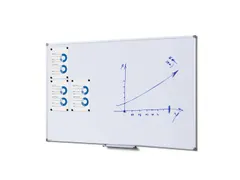 Whiteboard 100x150 cm Economy Magneethoudend Staal