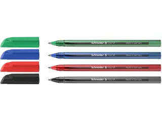 Balpen Schneider Vizz M blister a 4st. (zwart,rood, blauw,groen) - 2