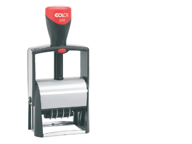 Woord-datumstempel Colop 2660 +bon 36x56 7regels zwart