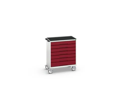 gereedschapswagen 980x800x600mm antislip blad 7 laden RAL7035+RAL3004