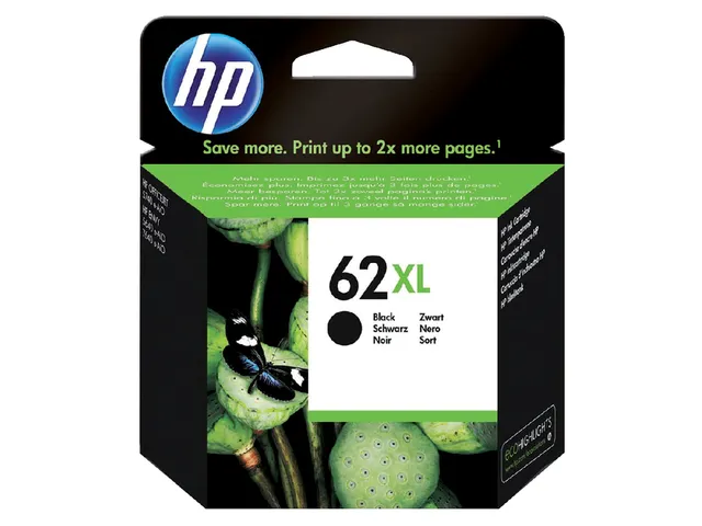Hp 62xl C2p05ae Inktcartridge Zwart Origineel Hoge Capaciteit C2p05ae