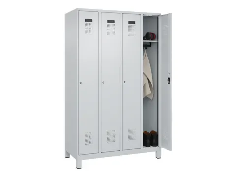 locker,HxBxD 1950x1200x500mm,4vak,vak B 300mm,cil.-slot,voeten