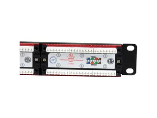 24 Port 1U Rackmount Cat6 Patch Panel - 4