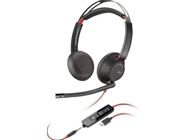 Poly Blackwire 5220 Stereo USB-C Headset + 3,5 mm plug + USB-C/A adapt