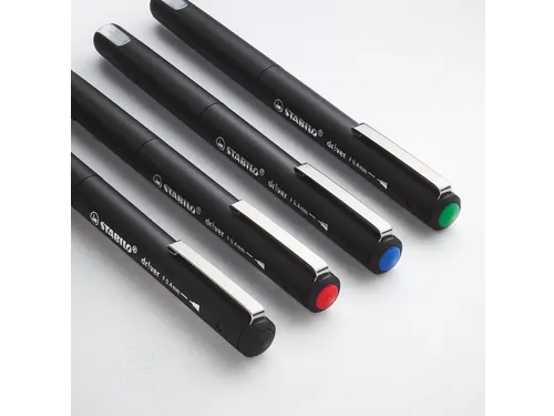 Fineliner STABILO dr!ver Fijne punt 0.4 mm Blauw