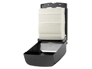 PlastiQline Handdoekdispenser midi kunststof zwart wandmontage - 2
