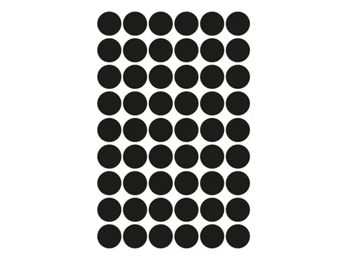 Etiket Avery Zweckform 3140 Rond Ø12mm Zwart 270 Stuks
