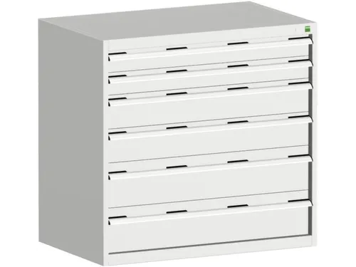ladekast HxBxD 1000x1050x750mm 6laden RAL7035
