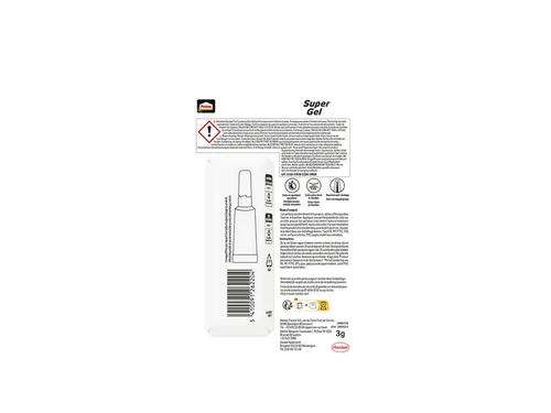 Secondelijm Pattex super gel tube 3gram op blister