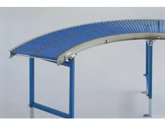 bocht 45 °,v. rollenbaan,draagrol van kunststof,wiel Ø 30mm