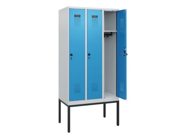 schoollocker,HxBxD 1950x900x500mm,3vak,vak B 300mm,draaigrendel