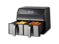 Airfryer Inventum 2x4l 1700w zwart rvs