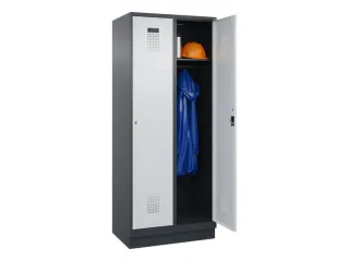 locker,HxBxD 1950x800x500mm,2vak,vak B 400mm,cil.-slot,sokkel - 1