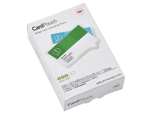 Lamineerhoes Gbc Badge Card 67x99mm 125 Micron glanzend
