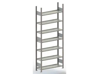 Inhaakstelling Aanslagrand Basisveld Hxbxd 2500x1000x300mm 7legborden - 2