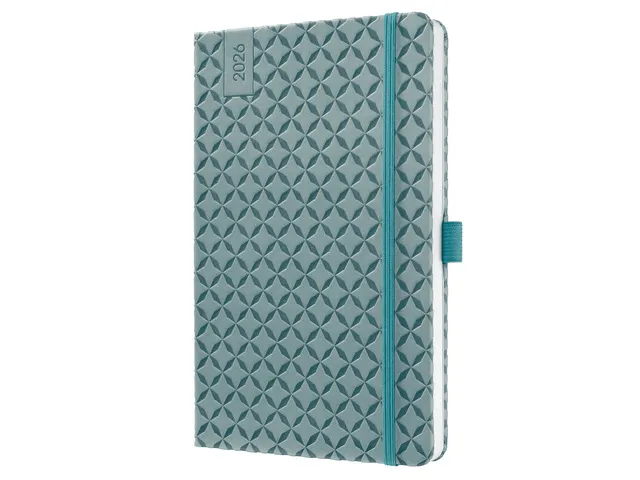 Weekagenda Flair A5 2026 (NL/FR/EN/DU) Ocean Blue Hardcover