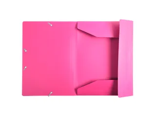 Elastomap 3 kleppen polypropyleen ondoorschijnend Eco A4 Fuchsia - 2
