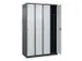 locker voor scheiding van kleding,HxBxD 1850x1200x500mm,4vak